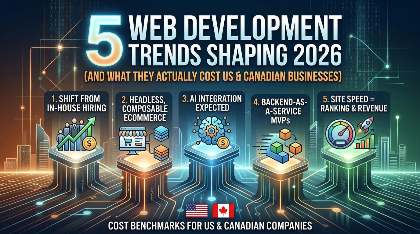 5 Web Development Trends Shaping 2026 (And What They Actually Cost US & Canadian Businesses)