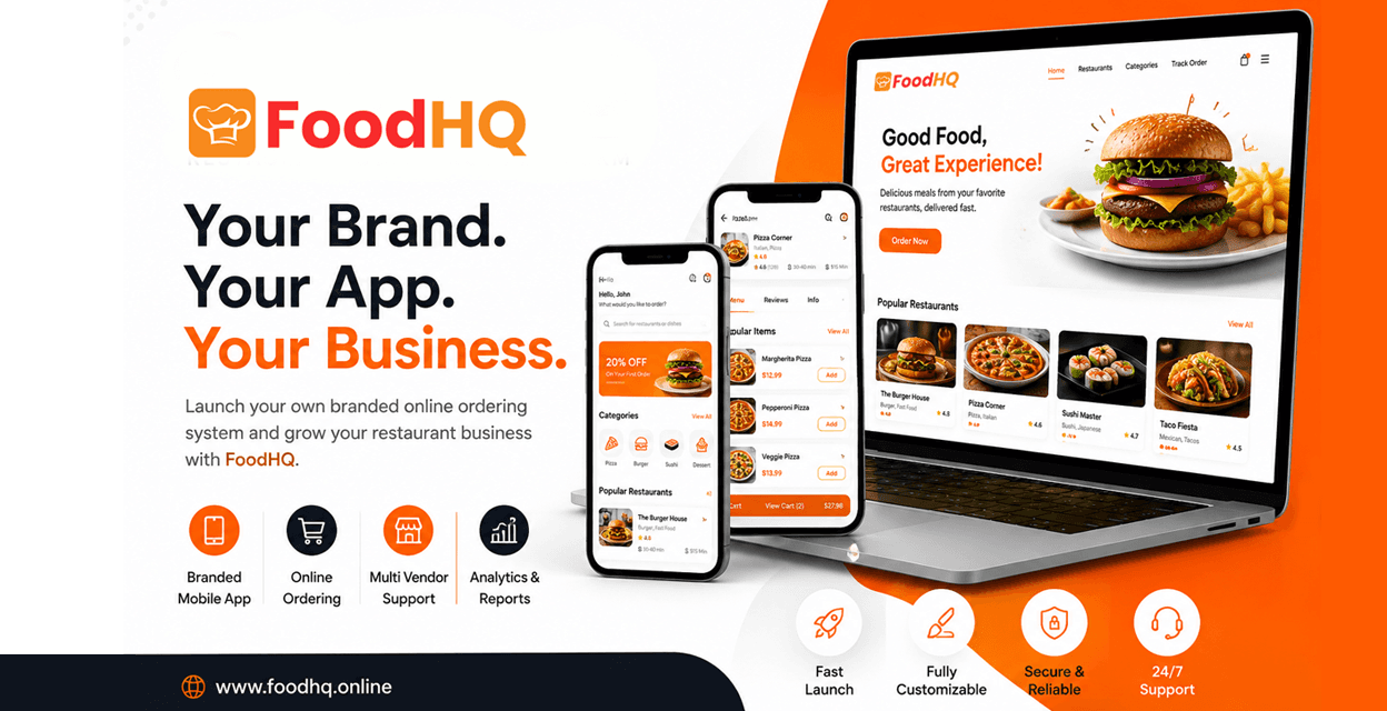FoodHQ (Powering the Future of Restaurant Ordering) - Project cover image