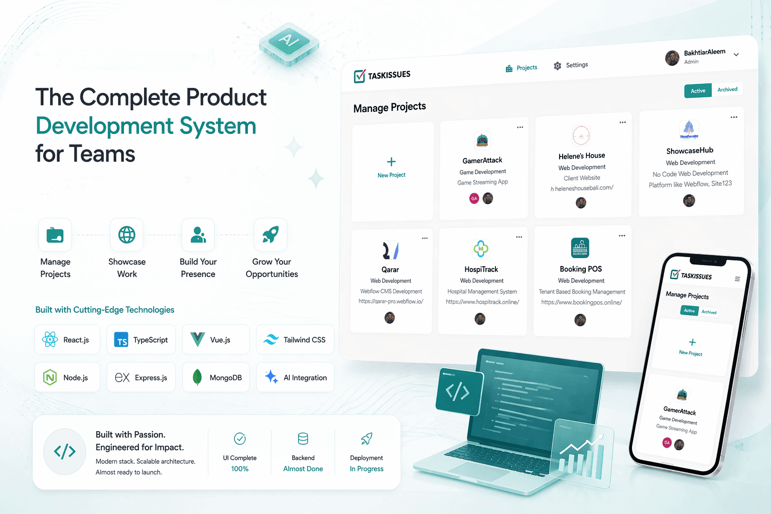 TaskIssues — Project Management Platform - Project cover image